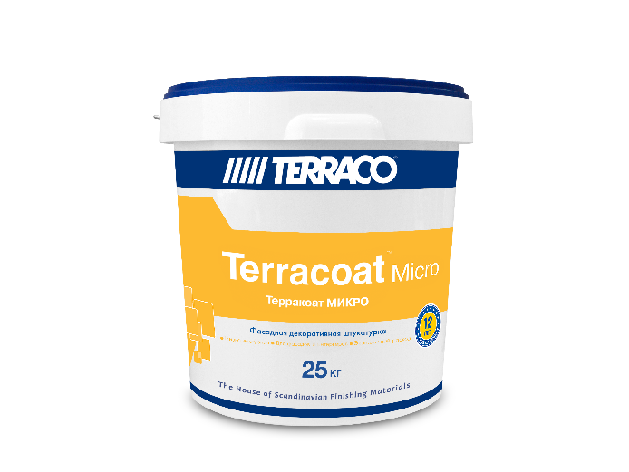 Декоративная штукатурка TERRACO Terracoat Micro "шагрень" 25 кг