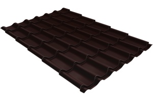 Grand Line Металлочерепица Classic 0,5 Satin (Zn 140) RAL 8017-коричневый шоколад
