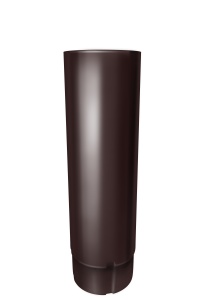 Труба круглая L=3м Grand Line 150/100 мм RAL 8017-коричневый шоколад