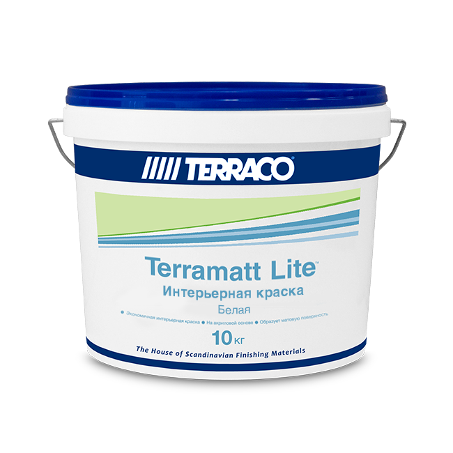 Краска для стен и потолков TERRACO Terramatt Lite 10 кг