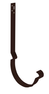 Крюк длинный усиленный L=250 мм Grand Line 150/100 мм RAL 8017-коричневый шоколад