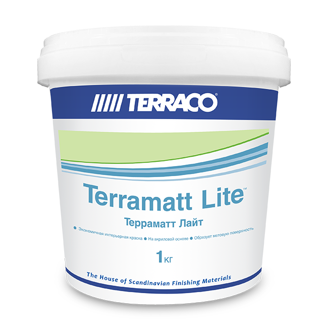 Краска для стен и потолков TERRACO Terramatt Lite 1 кг