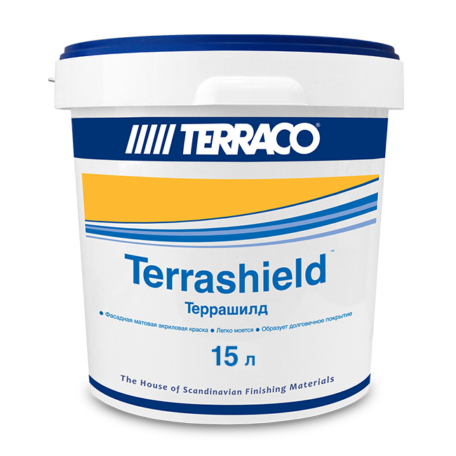 Террако Terrashield. Краска для фасадных и внутренних работ. (15кг)