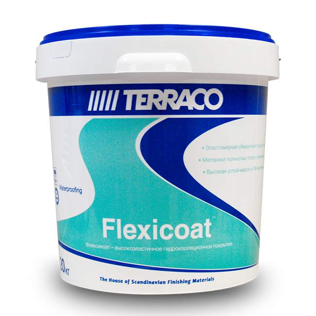 Гидроизоляция Terraco Flexicoat акриловая 20 кг