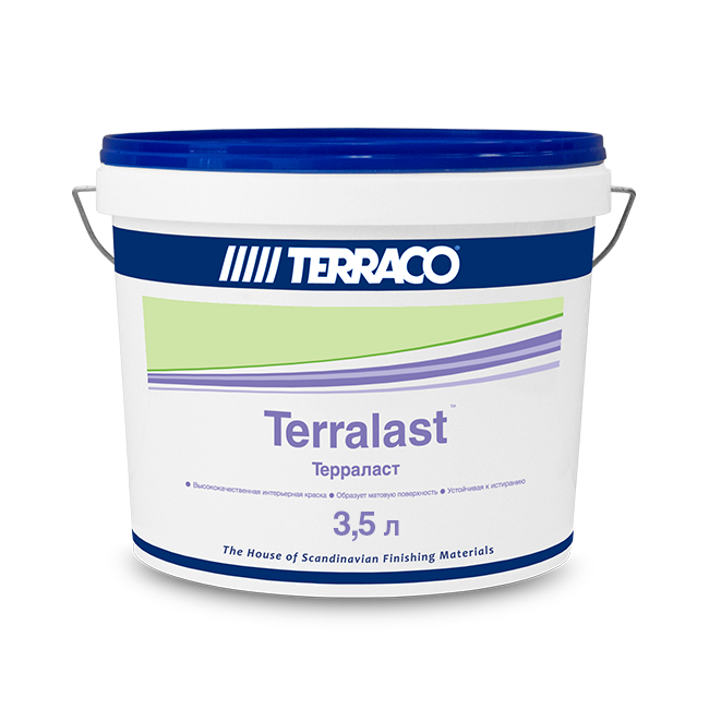 Краска для стен и потолков TERRACO Terralast 3,5 л