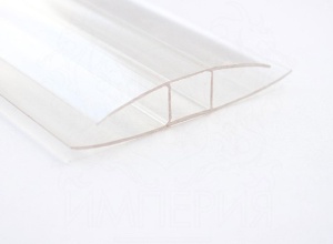 Профиль 4 мм стыковочный неразъемный HP (L=6 m) прозрачный