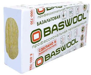 BASWOOL Вент Фасад  80 (1200х600х50 (0,216м3) (6/4,32/уп.)