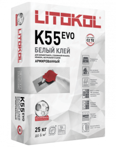 Литокол LitoPlus K55 EVO C2TE клей Белый 25кг