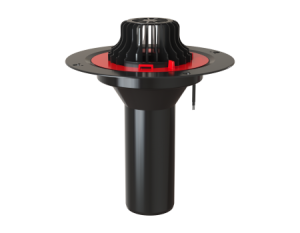 Воронка ТехноНИКОЛЬ с обжимным закруч фланцем обогреваемая, 110х450																				