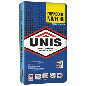 Наливной пол "UNIS-Горизонт Nivelir", 20кг (54упак./поддон)