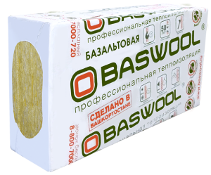 Baswool Плиты теплоизоляционные из мин. ваты Руф В 160 (1200*600*50) (0,144м3/2,88м2) 4шт/уп