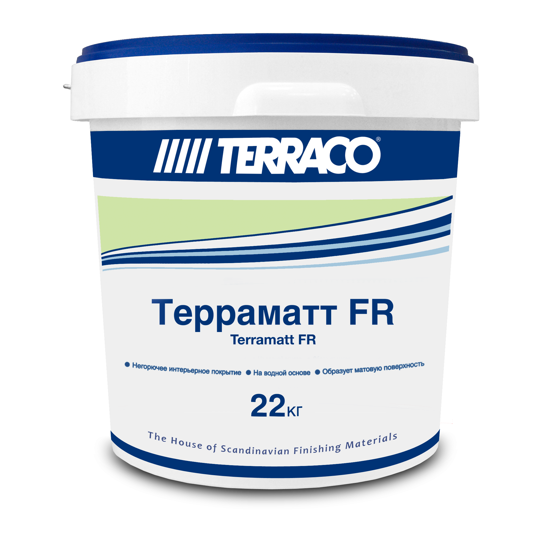 Краска для стен и потолков TERRACO Terramatt FR негорючая 22 кг