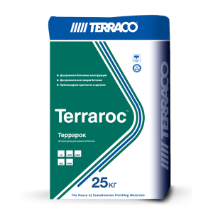 Штукатурка "ТЕРРАКО" Террарок МС,ремонтная,высококачественный микробетон,25кг.