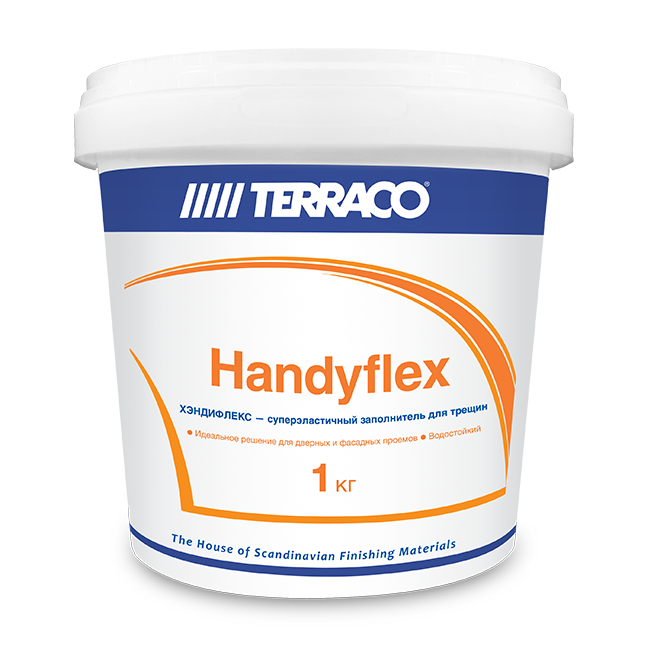 Terraco Handyflex/Террако хэндифлекс 2100 эластичный заполнитель для трещин 1кг
