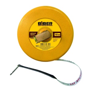 Мерная лента фиберглассовая 30м БИБЕР 40213