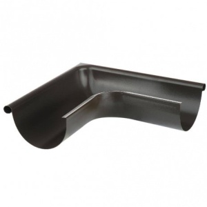 Угол желоба внешний Aquasystem 125/90 мм МАТОВЫЙ RR 33 - черный
