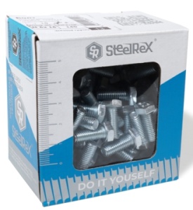 Болт DIN 933 кл 5,8, цинк М 6х 25 уп. - 1 кг SteelRex																													¶