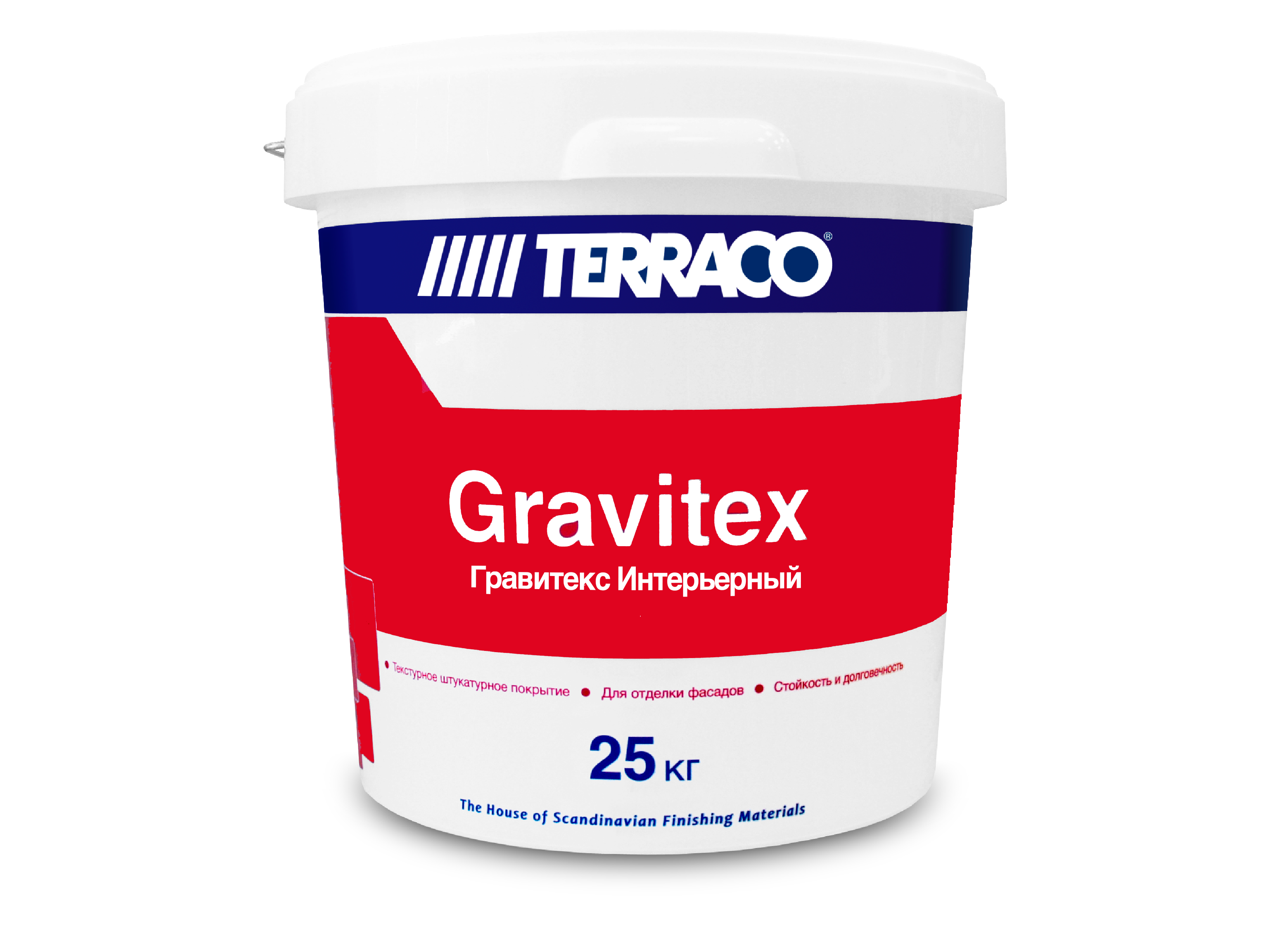 Декоративная штукатурка TERRACO Gravitex Granule "шуба" (1,0 мм) 25 кг