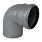 СИЛИКОН Отвод внутренний d=110мм 87 гр.