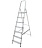 Стремянка Kroft 7 ступеней 147 см алюминиевая ступень 80 мм