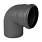 Отвод внутренний d=100мм 87 гр.