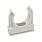 Держатель пластиковый для труб d=20мм,белый (уп.10шт)